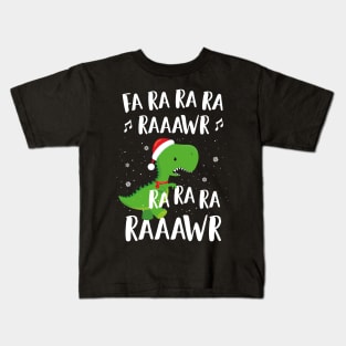 Dinosaur Shirt For Boys Fa Ra Ra Ra Ra T Rex Funny Christmas Kids T-Shirt